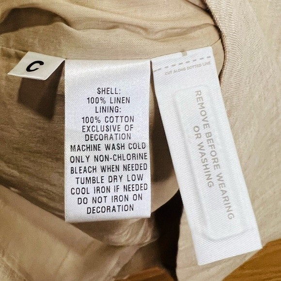 NWT Ann Taylor LOFT 100% Linen Sequin Sleeveless Sheath Dress in Women's Sz. 8 - Picture 9 of 12